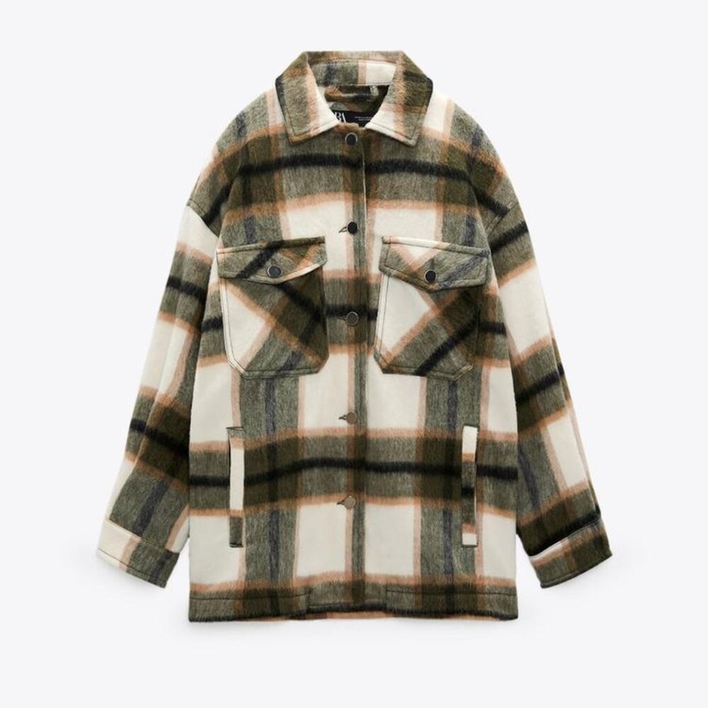 ZARA | GREEN PLAID JACKET